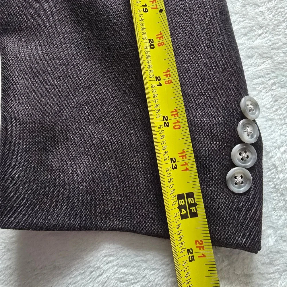 Jos. A. Bank Mens 48R Blazer Wool Silk Ramie Charcoal Gray Sport Coat‎ 10076N